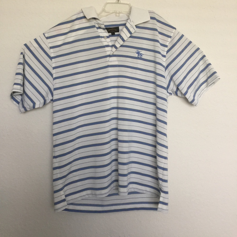 Montery Club Men L Spring White Stripped Golf